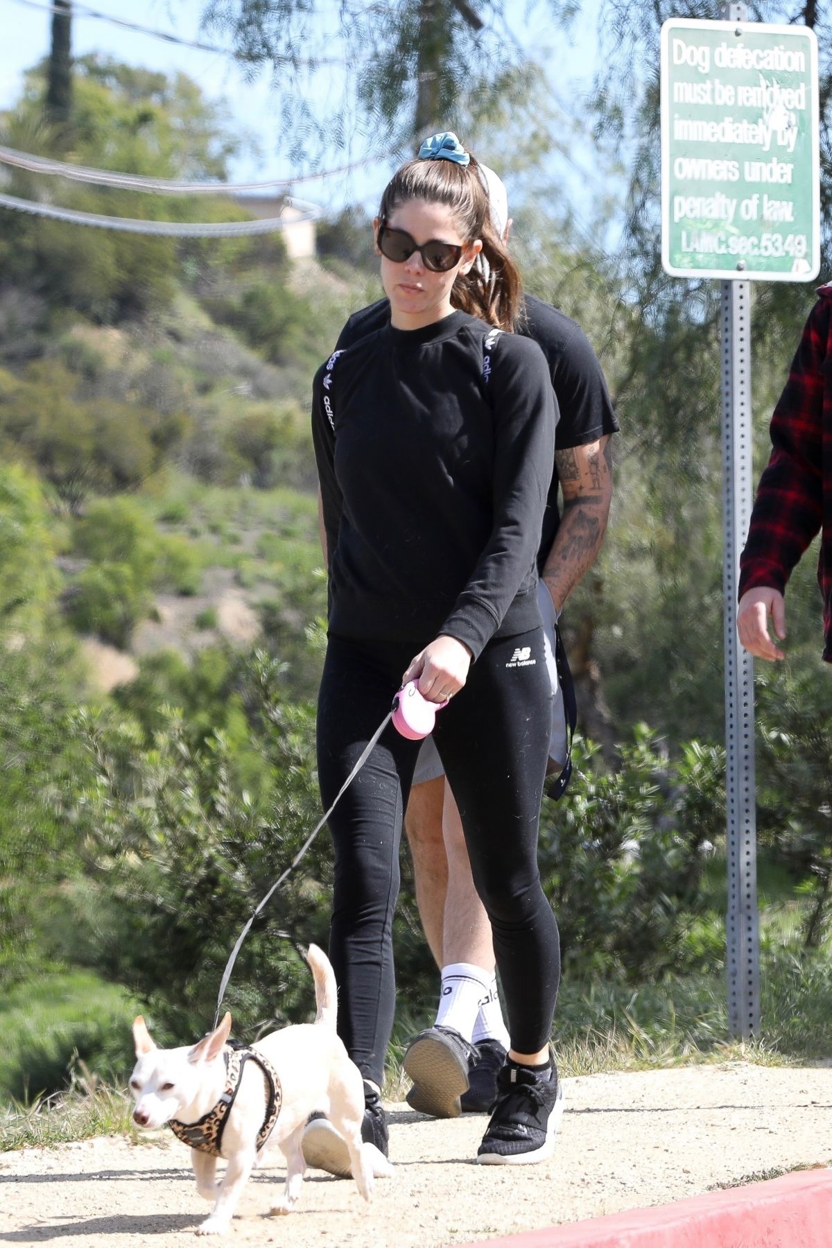 ASHLEY GREENE Out Hiking with Friends in Los Angeles 02/27/2022 ...