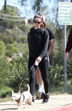 ASHLEY GREENE Out Hiking with Friends in Los Angeles 02/27/2022