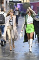 ASHLEY ROBERTS and ZOE HARDMAN Leaves Heart FM Breakfast Show in London 03/18/2022