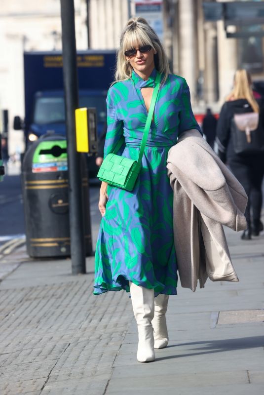 ASHLEY ROBERTS Heading to a Press Launch in London 03/15/2022