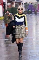 ASHLEY ROBERTS Leaves Global Radio Studios in London 03/22/2022