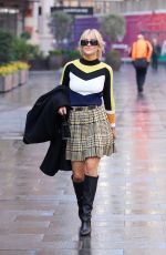 ASHLEY ROBERTS Leaves Global Radio Studios in London 03/22/2022