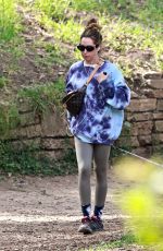 ASHLEY TISDALE Out Hiking with Her Dog in Los Feliz 03/03/2022