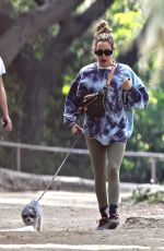 ASHLEY TISDALE Out Hiking with Her Dog in Los Feliz 03/03/2022