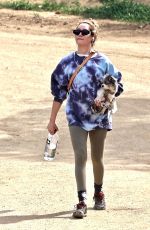 ASHLEY TISDALE Out Hiking with Her Dog in Los Feliz 03/03/2022