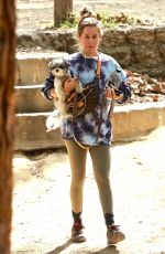 ASHLEY TISDALE Out Hiking with Her Dog in Los Feliz 03/03/2022