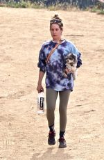 ASHLEY TISDALE Out Hiking with Her Dog in Los Feliz 03/03/2022