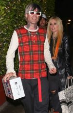 AVRIL LAVIGNE and Mod Son Leaves Giorgio Baldi in Santa Monica 03/16/2022