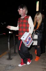 AVRIL LAVIGNE and Mod Son Leaves Giorgio Baldi in Santa Monica 03/16/2022