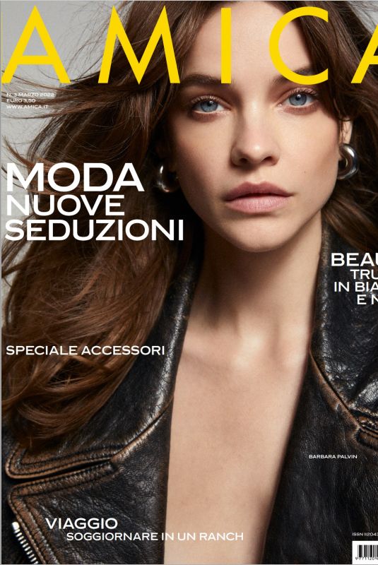 BARBARA PALVIN on the Cover of Amica Magazine, April 2022
