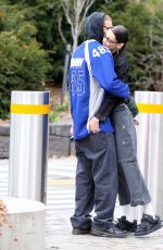 BELLA HADID and Marc Kalman at Hudson River Park in New York 03/20/2022