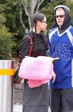 BELLA HADID and Marc Kalman at Hudson River Park in New York 03/20/2022