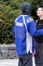 BELLA HADID and Marc Kalman at Hudson River Park in New York 03/20/2022