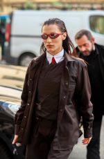 BELLA HADID and Marc Kalman Leaves Cafe de Flore in Paris 03/07/2022