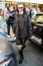 BELLA HADID and Marc Kalman Leaves Cafe de Flore in Paris 03/07/2022