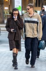 BELLA HADID and Marc Kalman Out in Paris 03/07/2022
