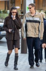 BELLA HADID and Marc Kalman Out in Paris 03/07/2022