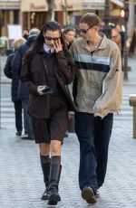 BELLA HADID and Marc Kalman Out in Paris 03/07/2022