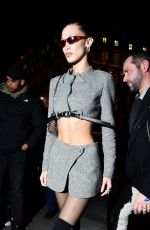 BELLA HADID Arrives at a Birthday Party at Paris Fashion Week 03/03/2022