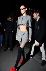 BELLA HADID Arrives at a Birthday Party at Paris Fashion Week 03/03/2022