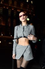 BELLA HADID Arrives at a Birthday Party at Paris Fashion Week 03/03/2022