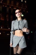 BELLA HADID Arrives at a Birthday Party at Paris Fashion Week 03/03/2022