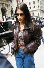 BELLA HADID Arrives at Museum of Modern Art in New York 03/22/2022