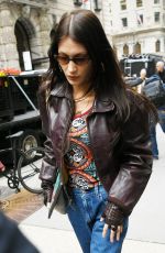 BELLA HADID Arrives at Museum of Modern Art in New York 03/22/2022