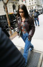 BELLA HADID Arrives at Museum of Modern Art in New York 03/22/2022