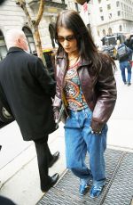 BELLA HADID Arrives at Museum of Modern Art in New York 03/22/2022