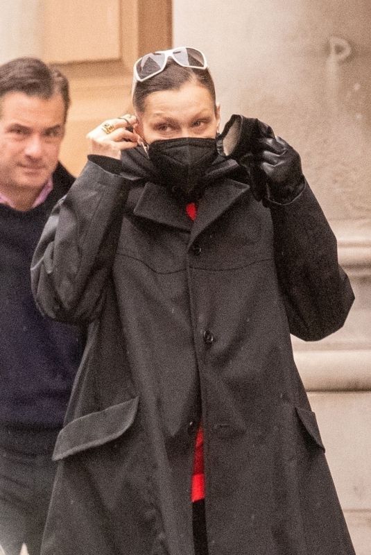 BELLA HADID Arrives at Royal Academy of Arts in London 03/13/2022