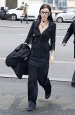 BELLA HADID Back to Royal Monceau Hotel in Paris 03/02/2022