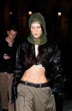 BELLA HADID Heading to Dinner in Paris 03/01/2022