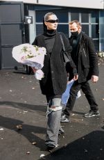 BELLA HADID Leaves Balenciaga Fall/Winter 2022/2023 Fashion Show in Paris 03/06/2022
