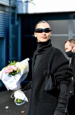 BELLA HADID Leaves Balenciaga Fall/Winter 2022/2023 Fashion Show in Paris 03/06/2022
