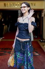 BELLA HADID Leaves Vivienne Westwood Fashion Show at Cabaret La Nouvelle Eve in Paris 03/05/2022
