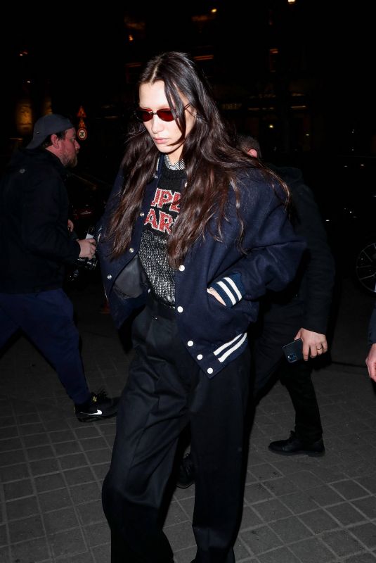 BELLA HADID Night Out in Paris 03/05/2022