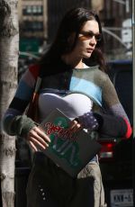 BELLA HADID Out and About in New York 03/21/2022