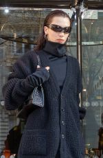 BELLA HADID Out and About in Paris 03/06/2022