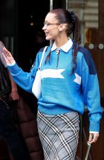 BELLA HADID Out in Paris at Fashion Week 03/04/2022
