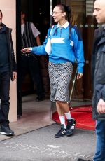 BELLA HADID Out in Paris at Fashion Week 03/04/2022