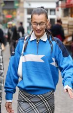 BELLA HADID Out in Paris at Fashion Week 03/04/2022