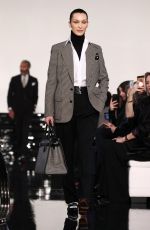 BELLA HADID Walks Runway at Ralph Lauren Fashion Show in New York 03/22/2022