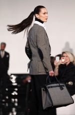 BELLA HADID Walks Runway at Ralph Lauren Fashion Show in New York 03/22/2022