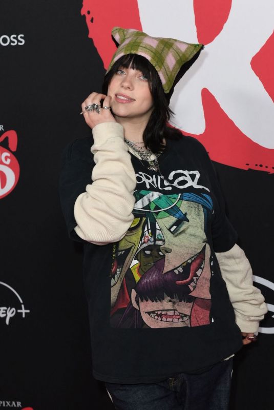 BILLIE EILISH at Turning Red Premiere in Los Angeles 03/01/2022