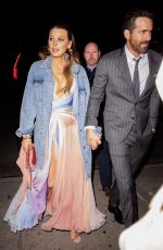 BLAKE LIVELY and  Ryan Reynolds Arrives at The Adam Project Premiere Afterparty in New York 02/28/2022