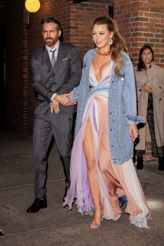 BLAKE LIVELY and  Ryan Reynolds Arrives at The Adam Project Premiere Afterparty in New York 02/28/2022