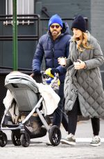 BLAKE LIVELY and  Ryan Reynolds Out with Her Baby in New York 03/30/2022