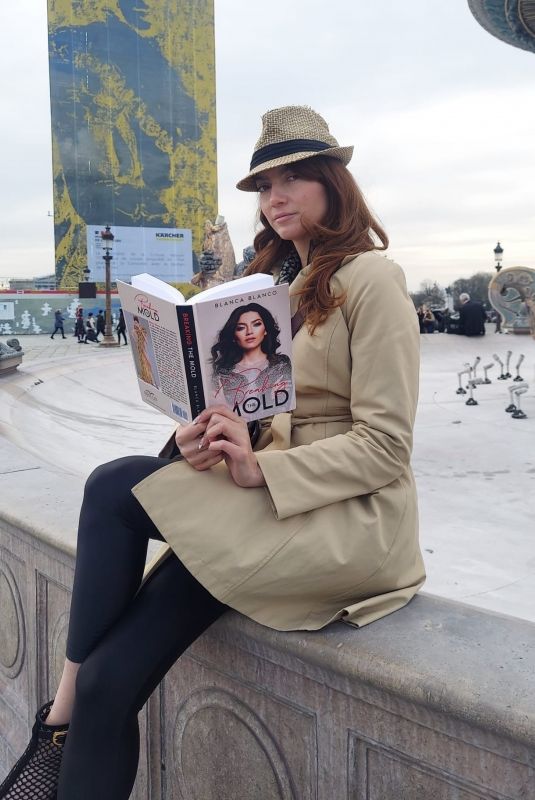 BLANCA BLANCO Arrives in Paris to Promotes Her New Book 03/01/2022