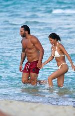 BONNIE MUELLER and Cedric Gervais at a Beach in Miami 03/20/2022
